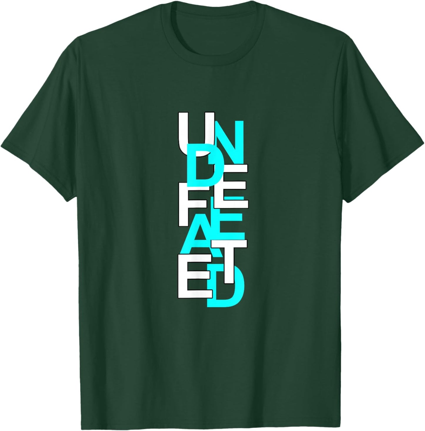 Turquoise Color Undefeated Turquoise Graphic T-Shirt - T-Shirt | Forest