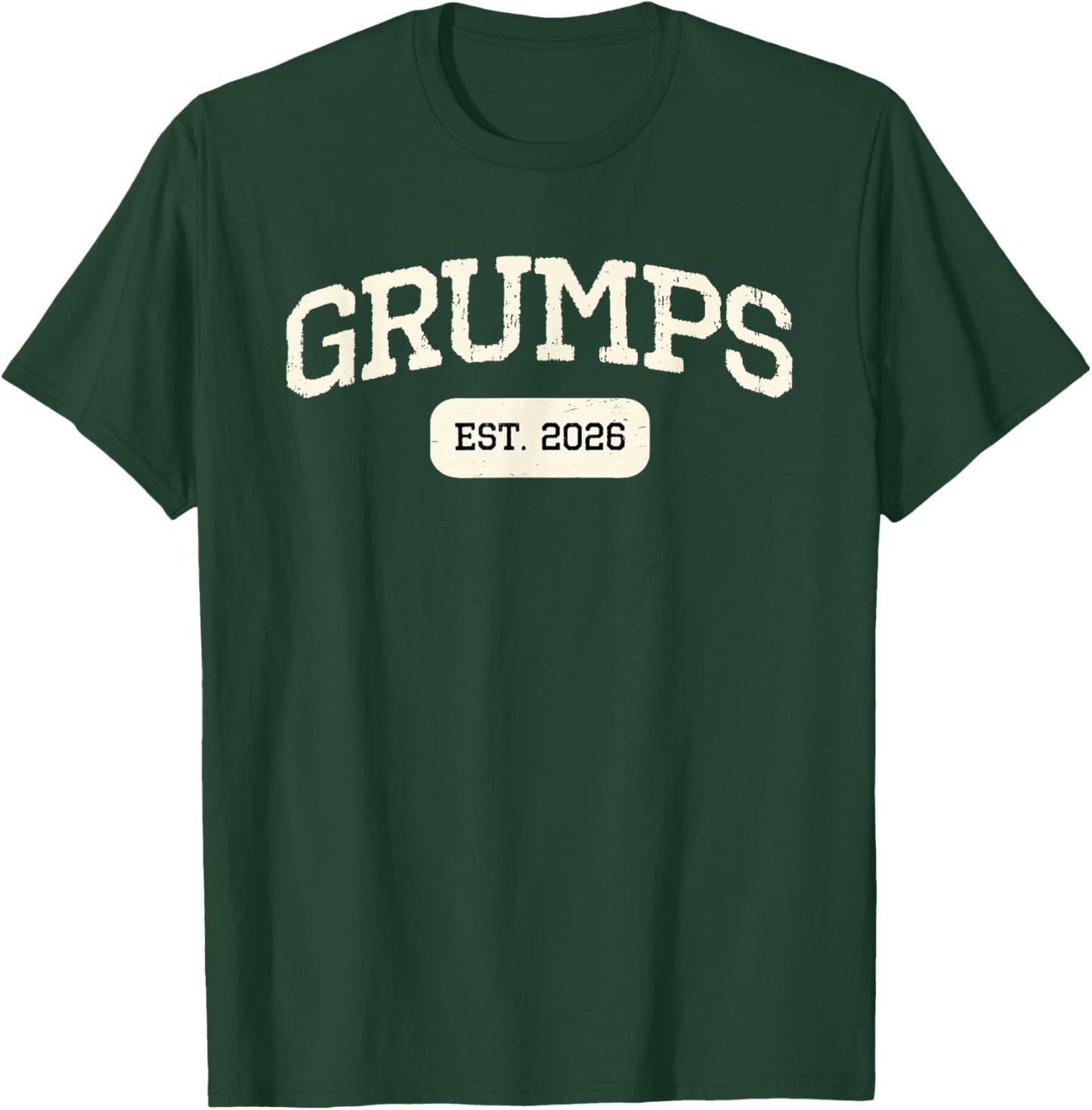 New Grumps Est 2026 1st First Time Pregnancy Announcement T-Shirt - T-Shirt | Forest