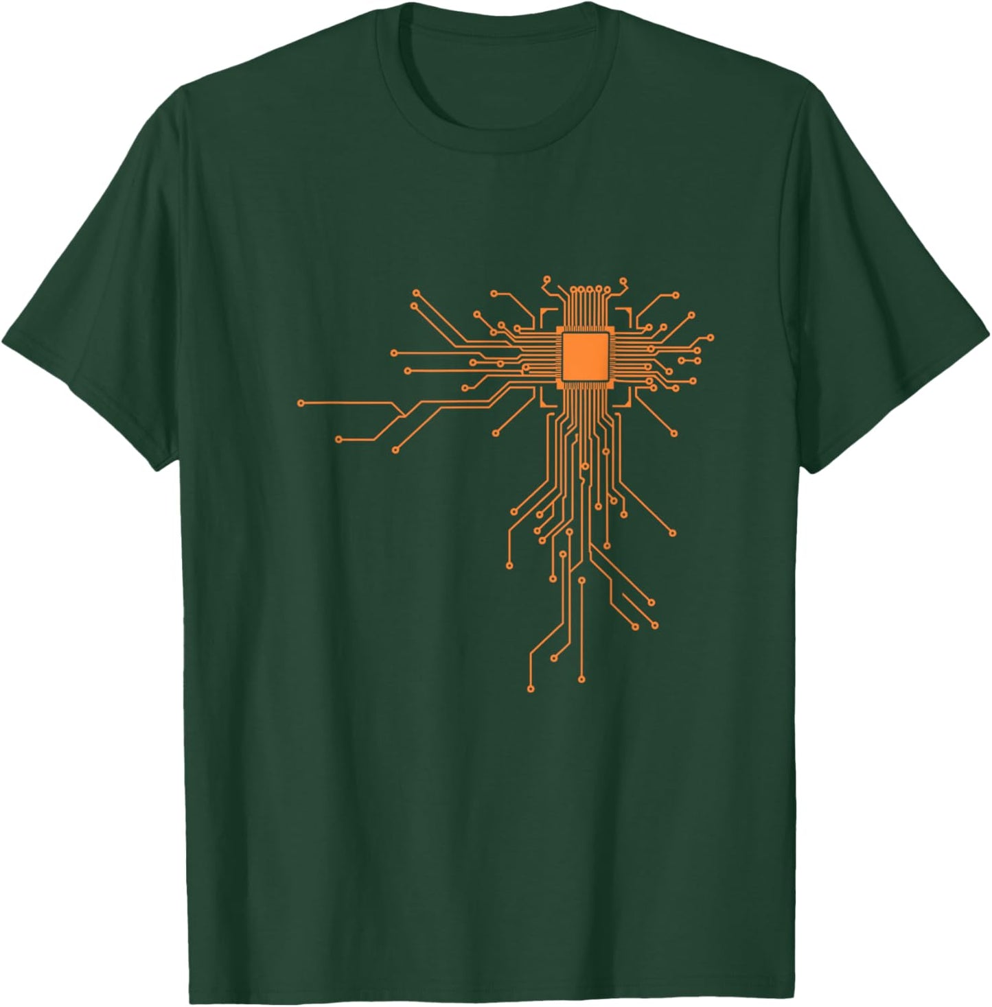 Cool Computer Geek Youth with CPU Gaming Programmer Apparel T-Shirt - T-Shirt | Forest