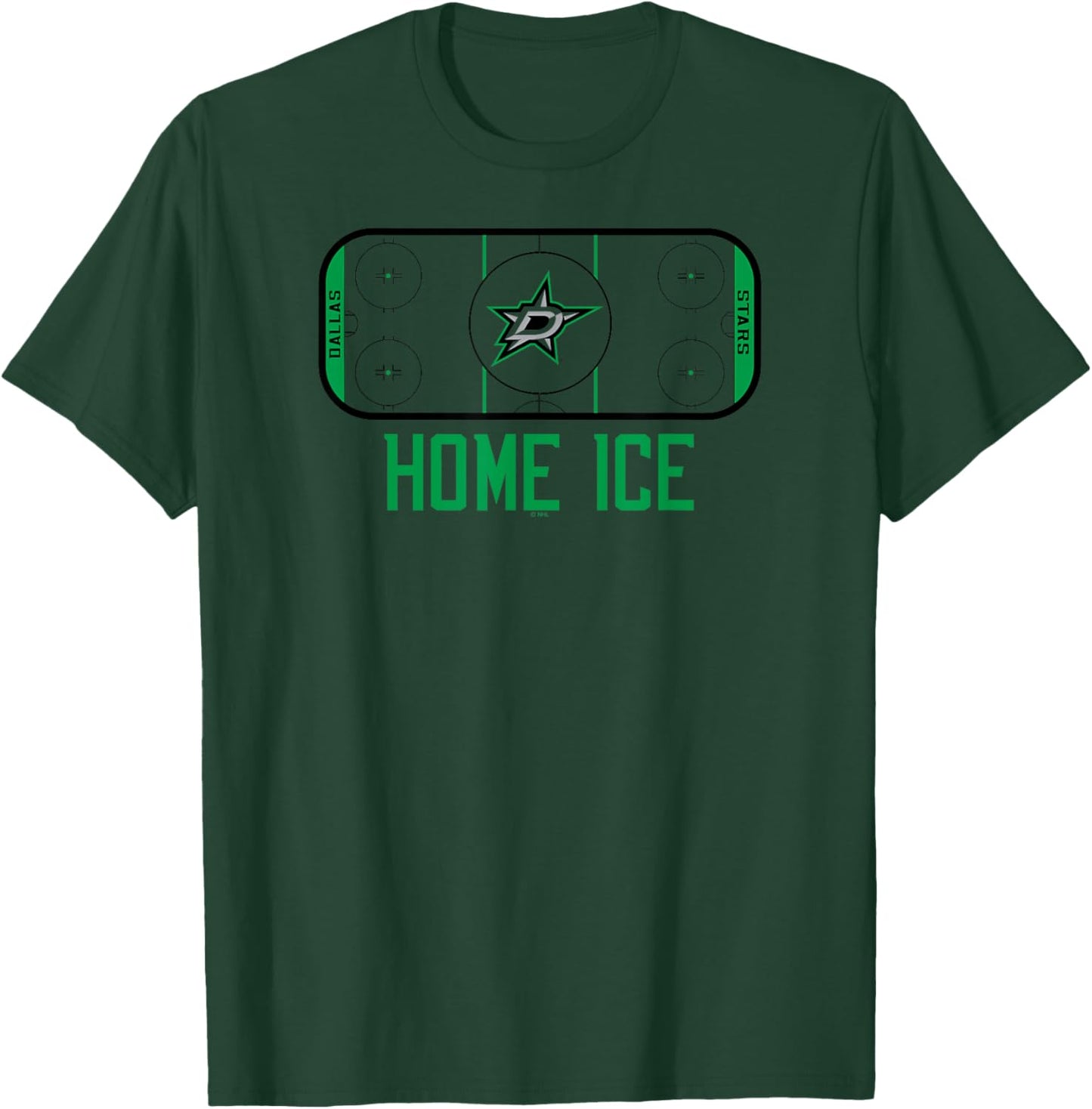 Dallas Stars Home Ice White Officially Licensed T-Shirt - T-Shirt | Forest