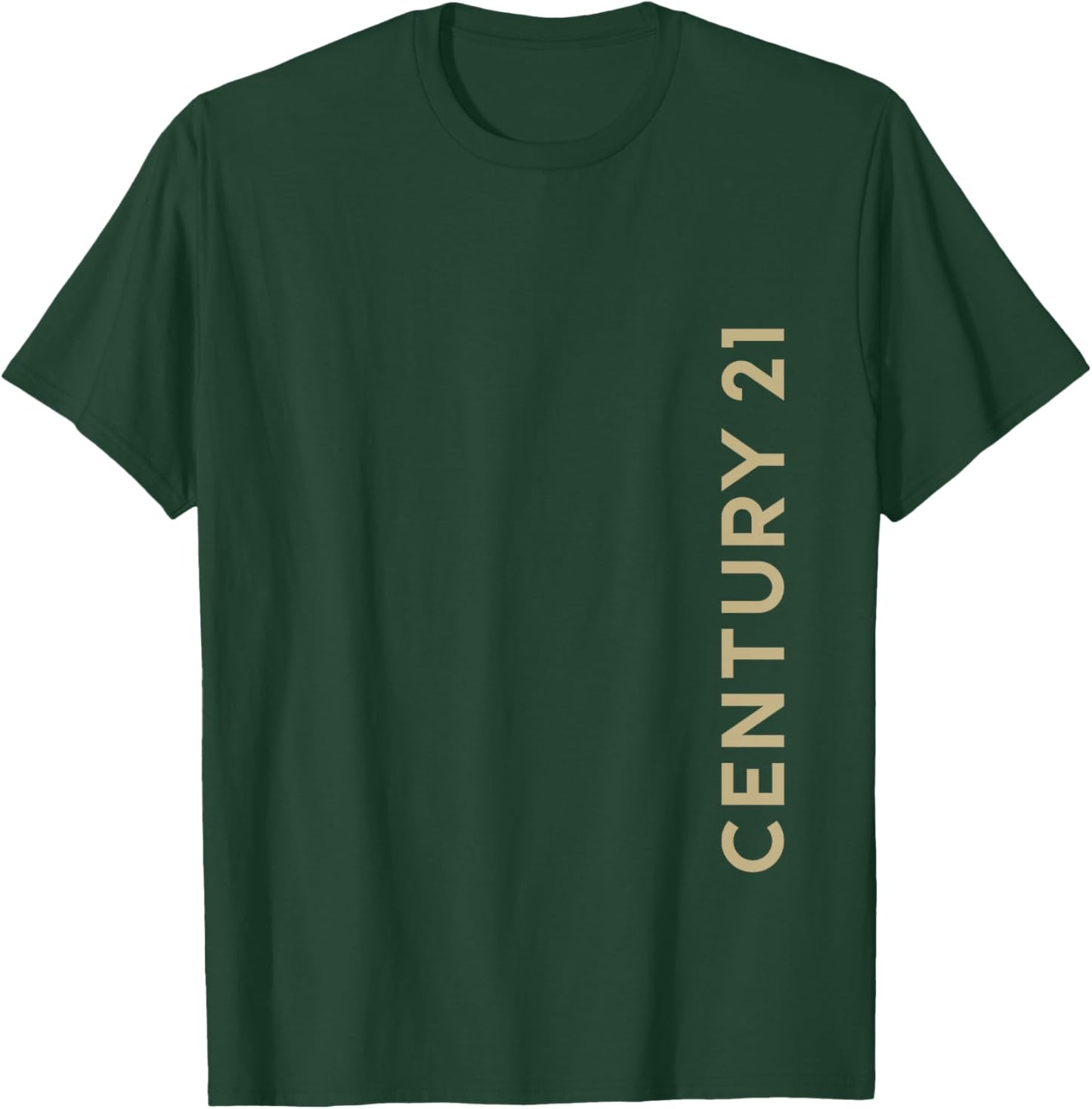 C21 Gold Logo - Vertical T-Shirt - T-Shirt | Forest