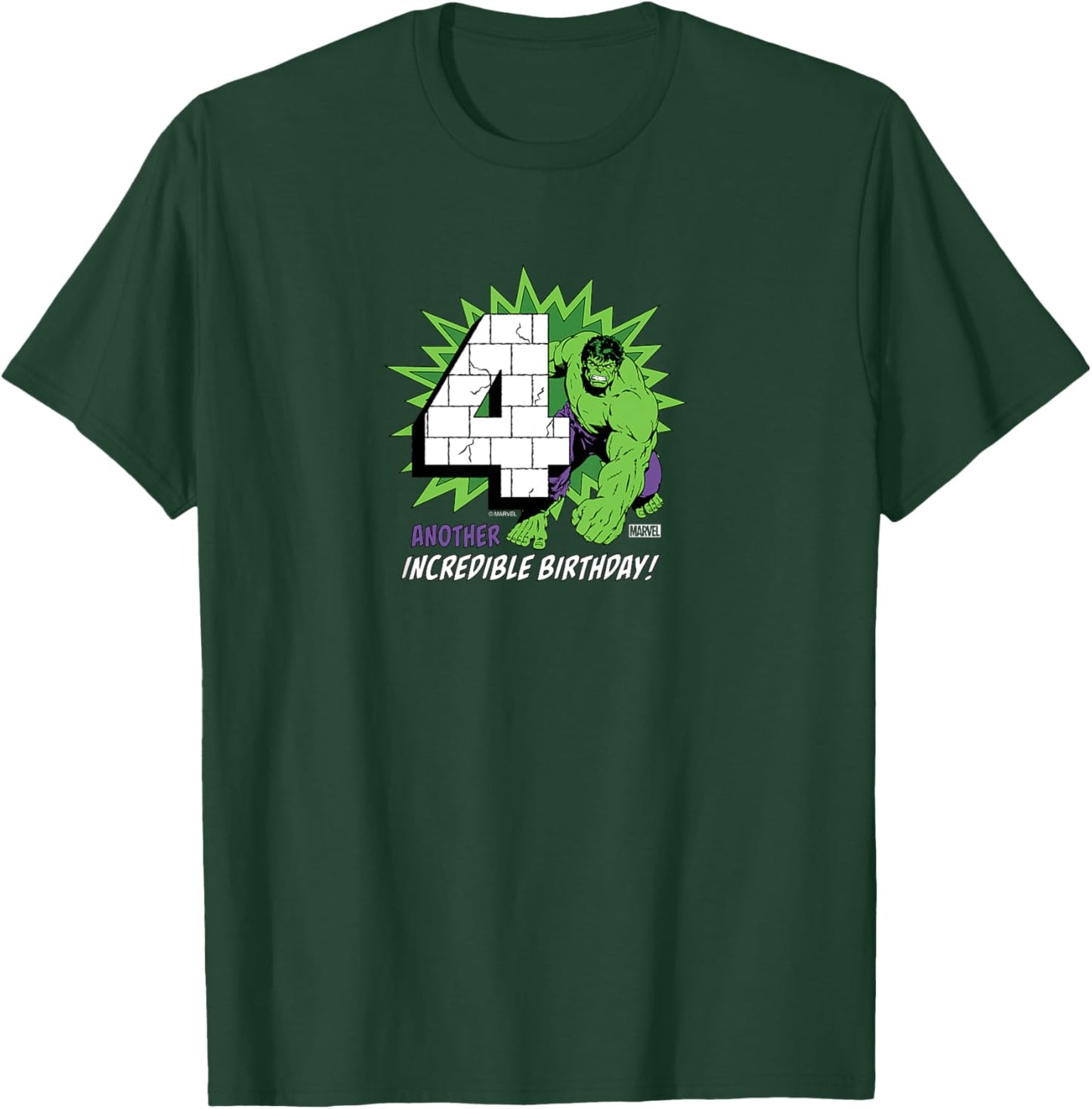 Hulk - 4th Birthday T-Shirt - T-Shirt | Forest