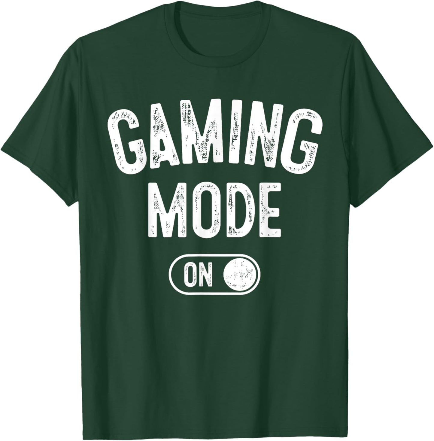 Gaming Mode On Funny Gamer Gift Men Kids Streamer Gaming T-Shirt - T-Shirt | Forest