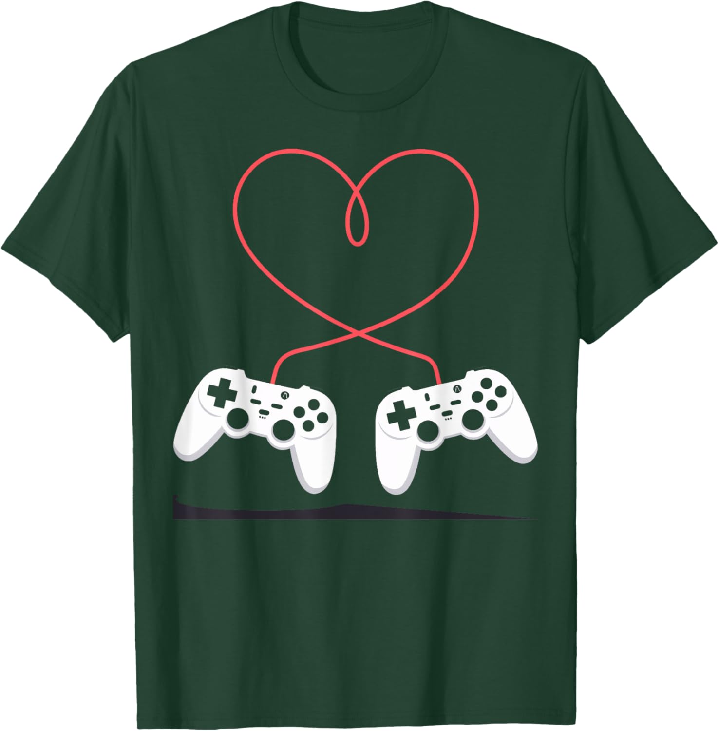 Gaming Heart Valentines Day and Kids T-Shirt - T-Shirt | Forest