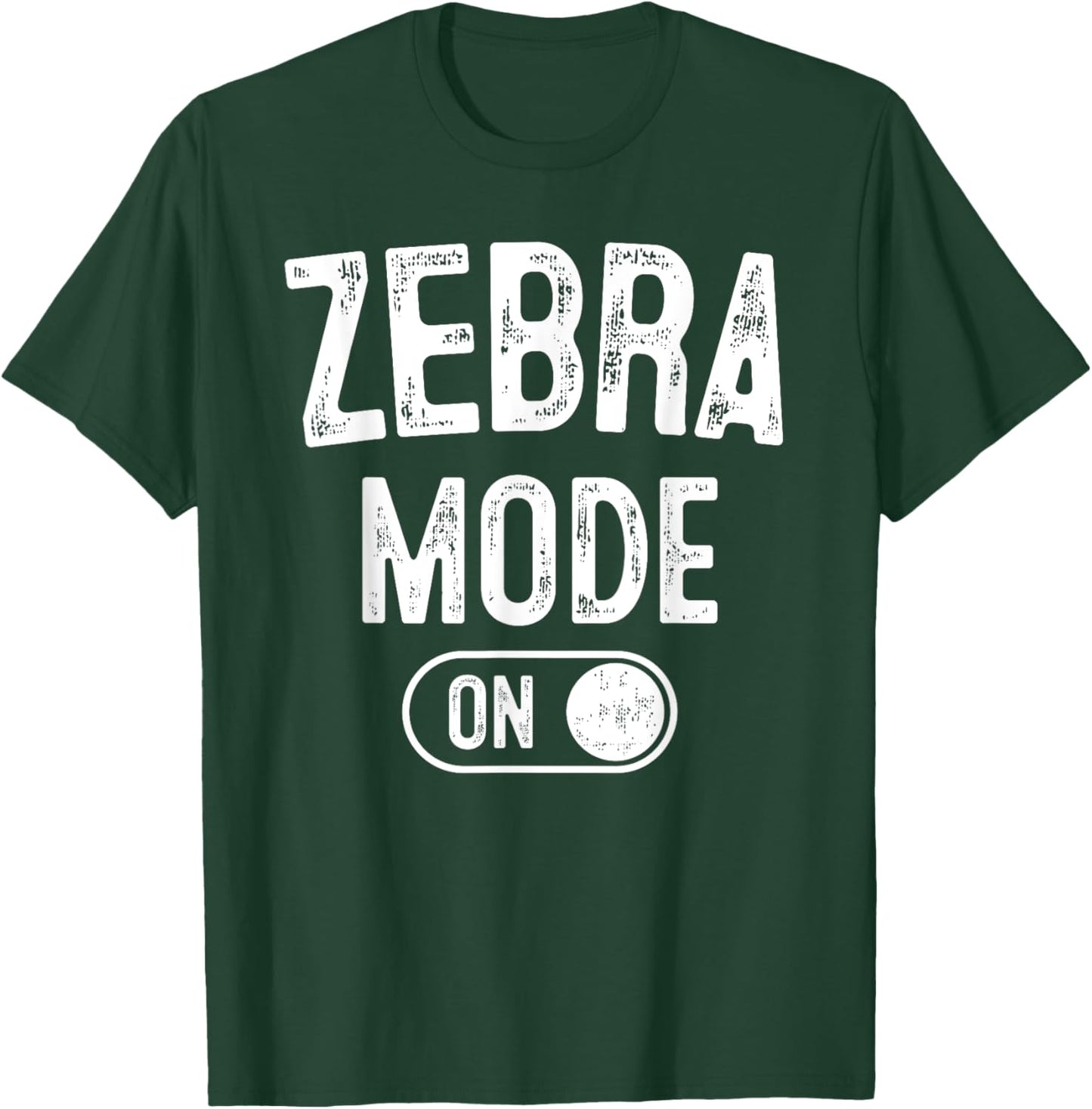 Zebra Mode On Costume Funny Safari Gift Zoo Animal Lover T-Shirt - T-Shirt | Forest
