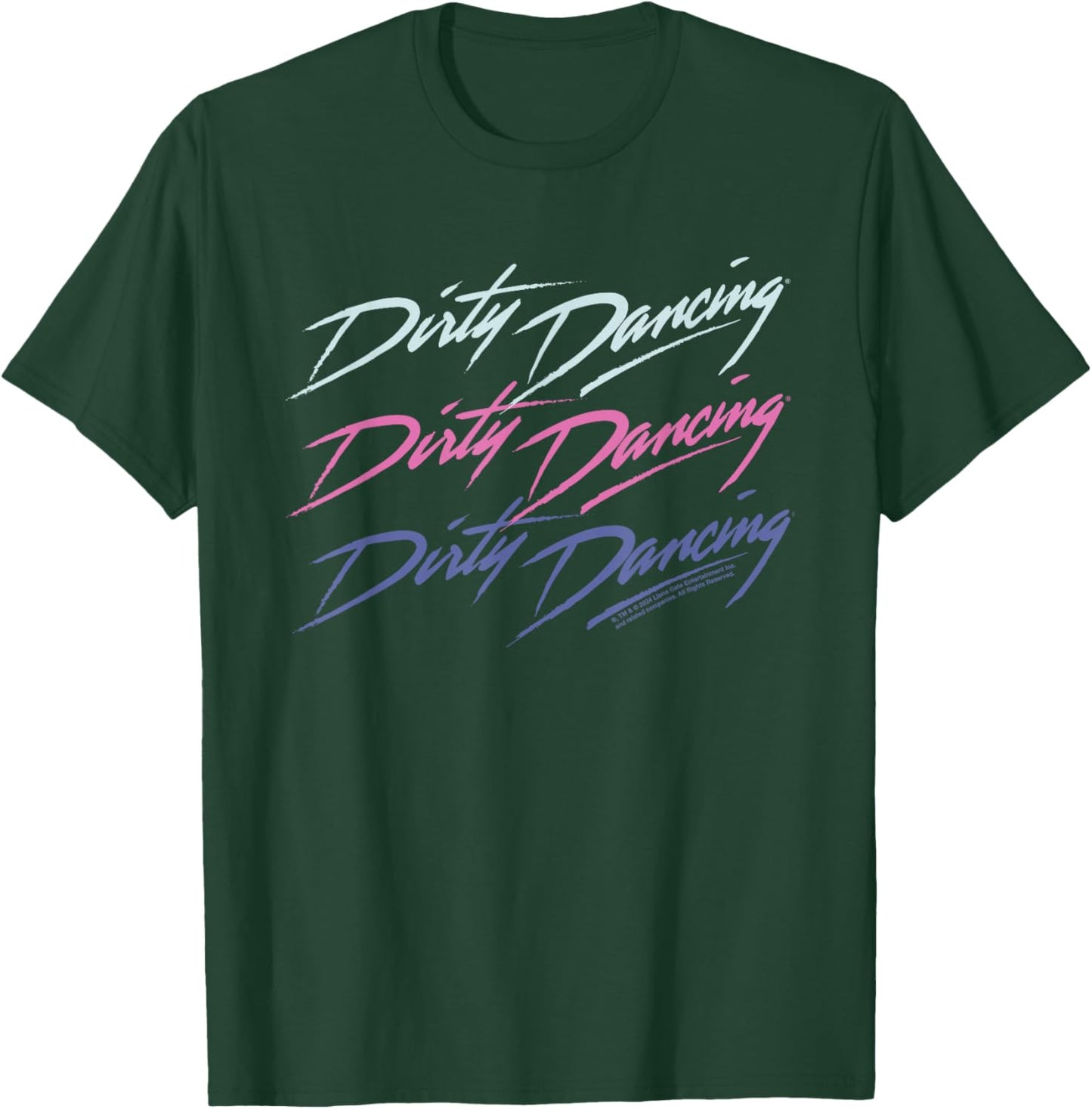 Dirty Dancing Classic Trio Text Logo T-Shirt - T-Shirt | Forest