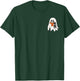 Cute Ghost Cat Reading Book Spooky Season Halloween Costume T-Shirt - T-Shirt | Forest