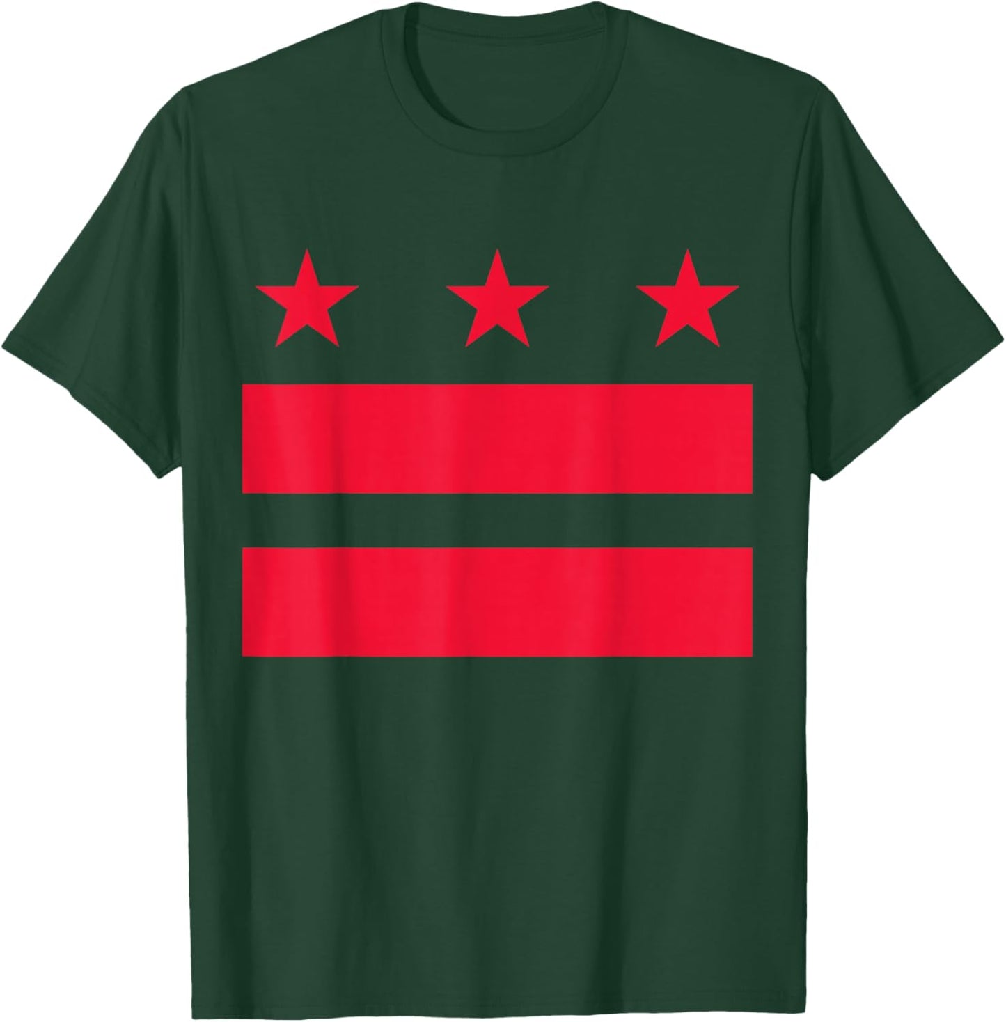 Washington DC Flag US Capital District of Columbia American T-Shirt - T-Shirt | Forest