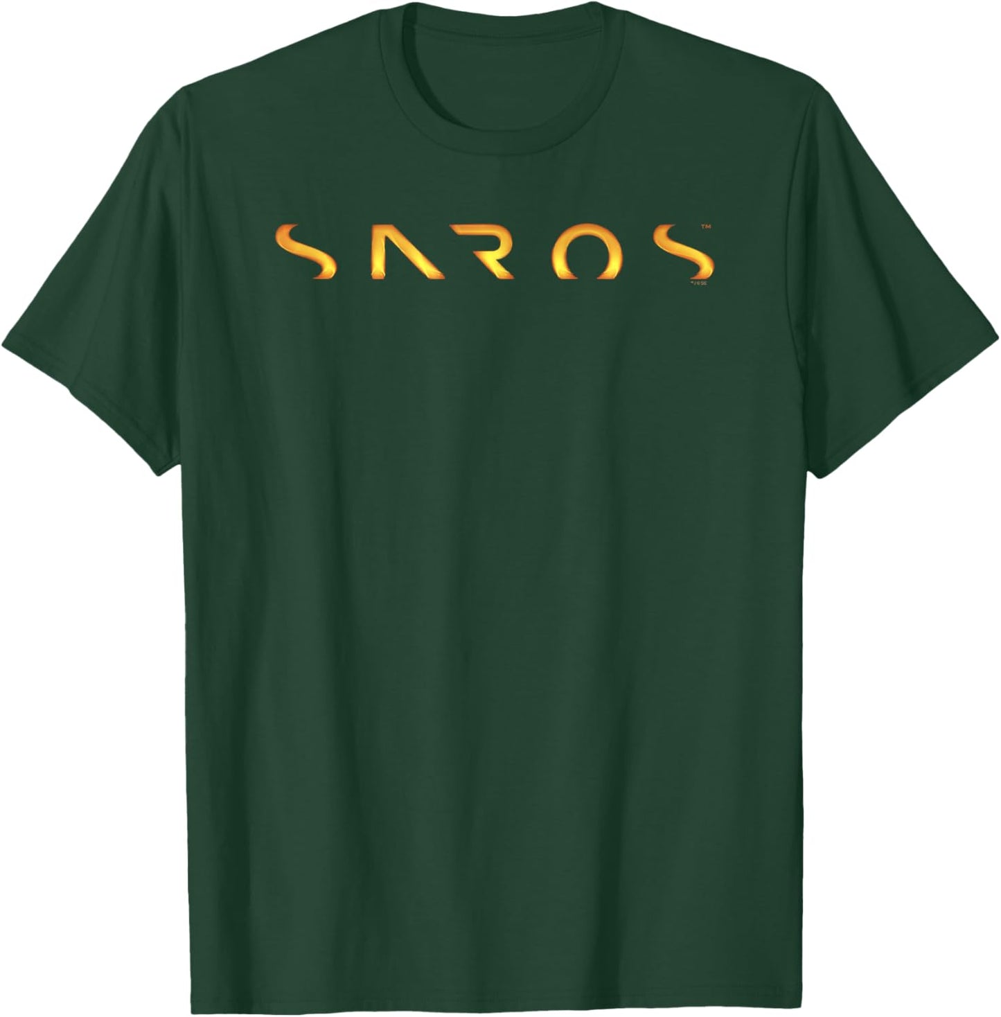 Saros Gold Wordmark Logo T-Shirt - T-Shirt | Forest