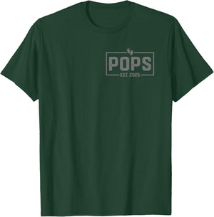 Pops Est 2025 Promoted To Pops 2025 New Pops T-Shirt - T-Shirt | Forest
