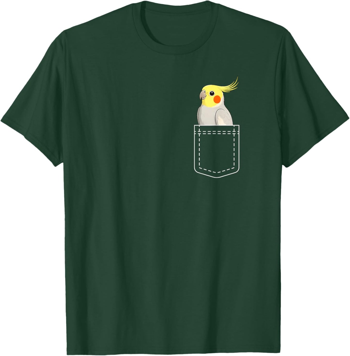 Cockatiel Pocket Cockatiel Owner Cockatiel Parrot Lover T-Shirt - T-Shirt | Forest