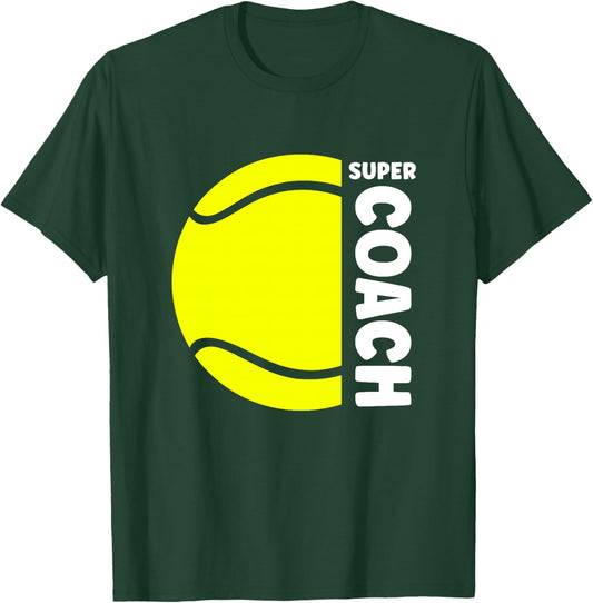 Super entraineur Tennis Sport Coach de Tennis Haut de Gamme T-Shirt - T-Shirt | Forest