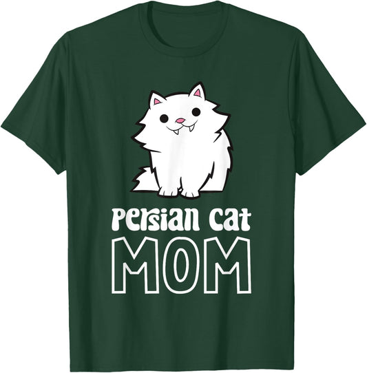 Persian Cat Mom Women Kids T-Shirt - T-Shirt | Forest