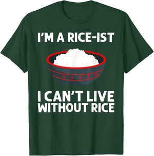 Funny Rice Art Women Asian Chinese Filipino Food T-Shirt - T-Shirt | Forest