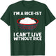 Funny Rice Art Women Asian Chinese Filipino Food T-Shirt - T-Shirt | Forest