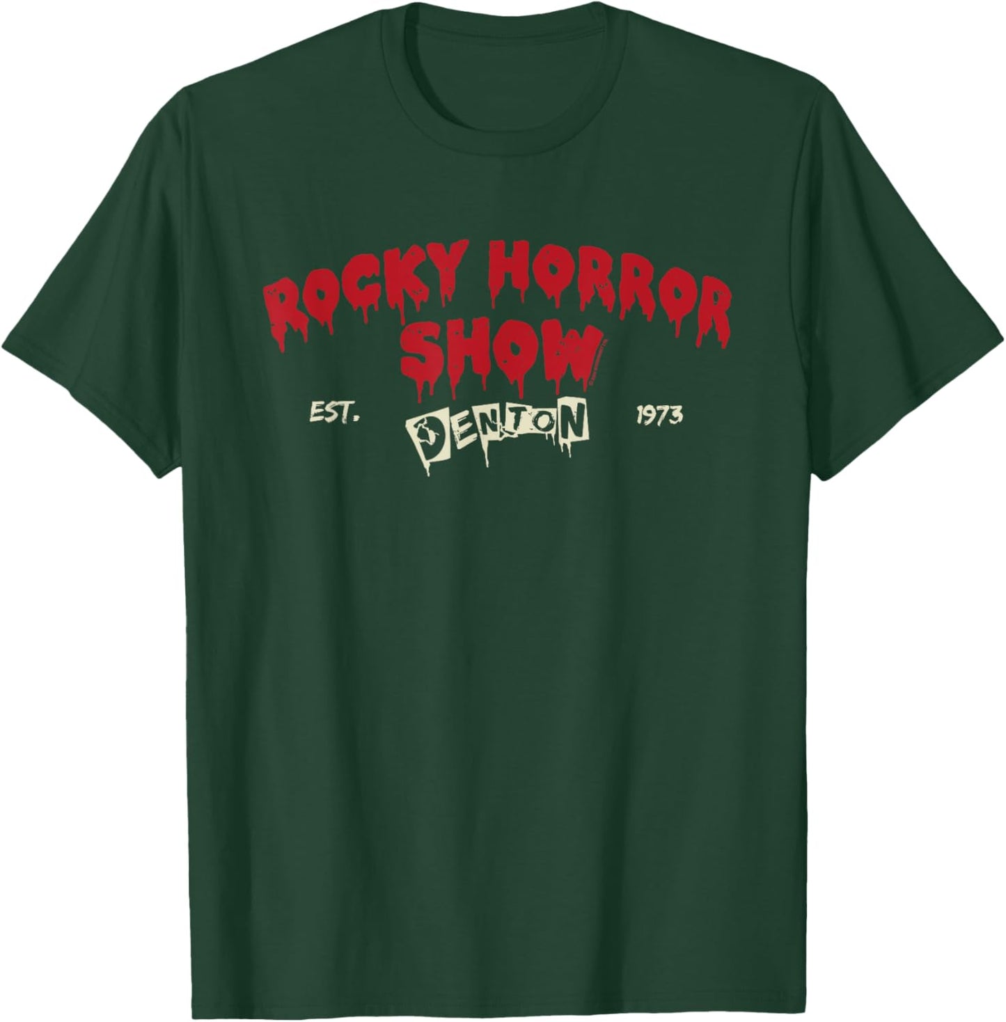 Rocky Horror Show Est.1973 Denton Light Print T-Shirt - T-Shirt | Forest