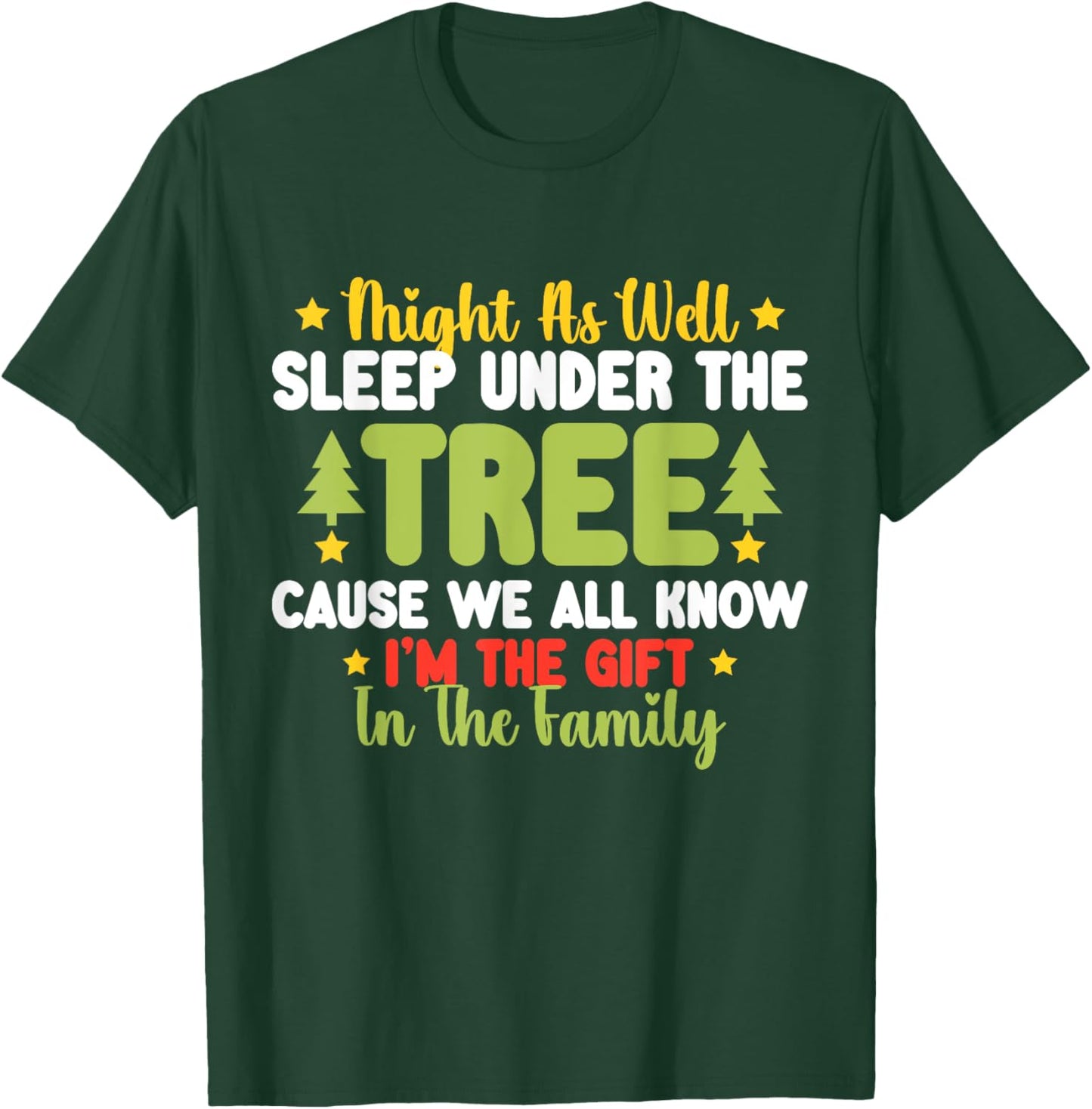 Funny Christmas Kids Men Women Pajamas Boys Christmas Xmas T-Shirt - T-Shirt | Forest