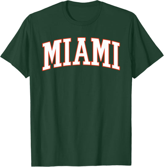 Miami Florida FL Vintage Men Women Kid T-Shirt - T-Shirt | Forest