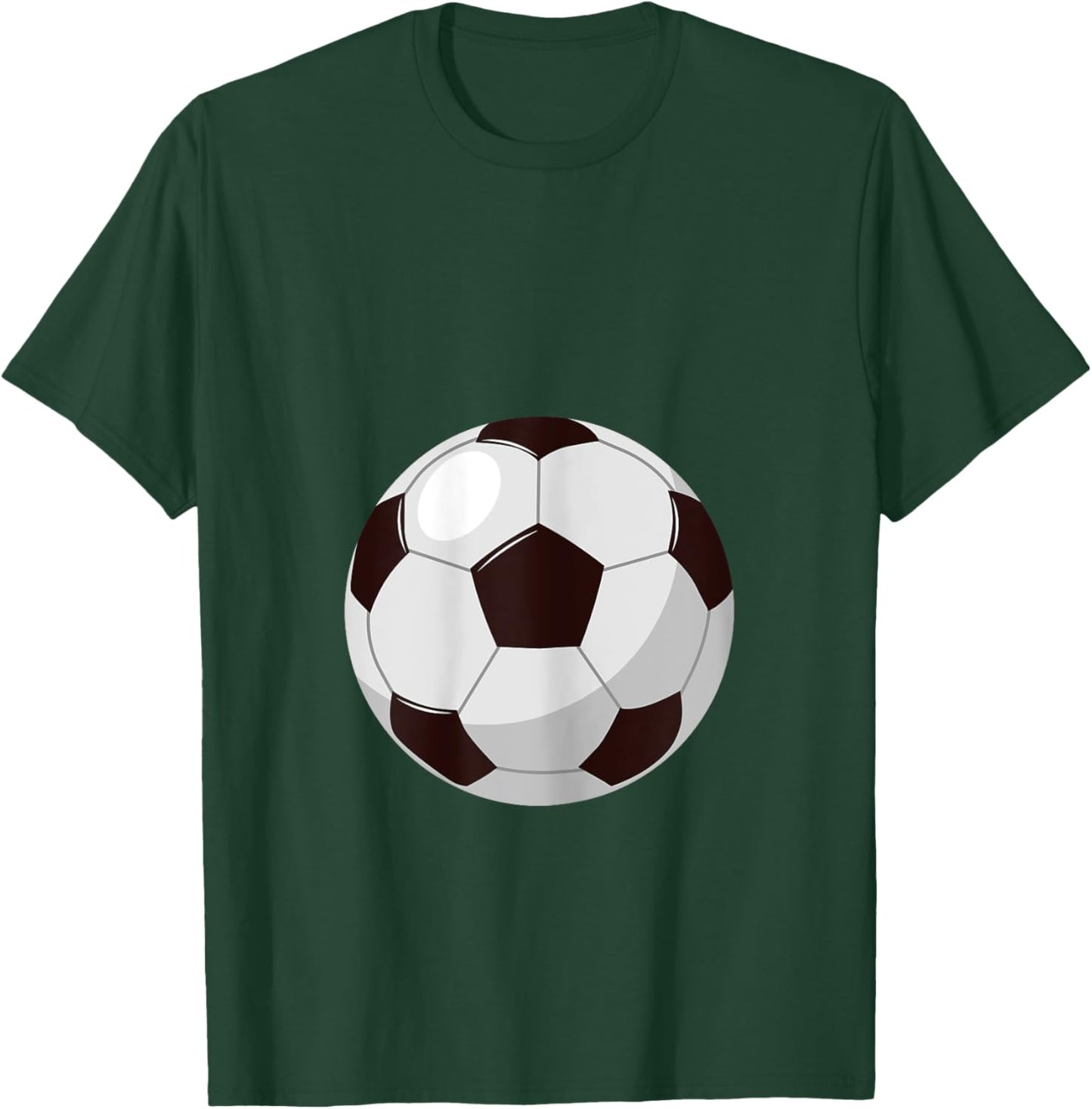 Football Funny Soccer Player Belly Pregnant Mama T-Shirt - T-Shirt | Forest