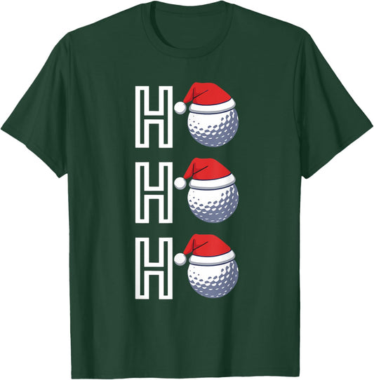 Ho Ho Ho Matching Christmas Golf Pajamas Golf Lover Golfer T-Shirt - T-Shirt | Forest