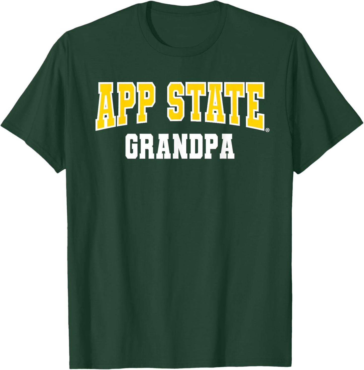 App State Grandpa Mountaineers NCAA APPSTATE111 T-Shirt - T-Shirt | Forest