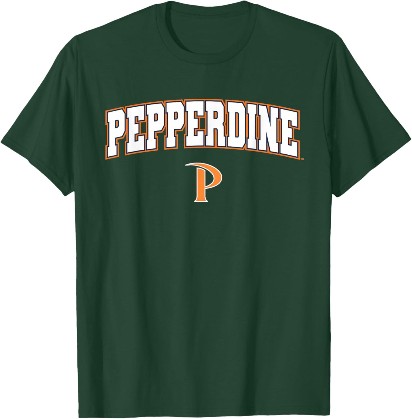 Pepperdine University Waves Arch Logo T-Shirt - T-Shirt | Forest