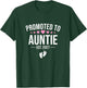 Promoted to Auntie Est 2027, New Aunt 2027 T-Shirt - T-Shirt | Forest
