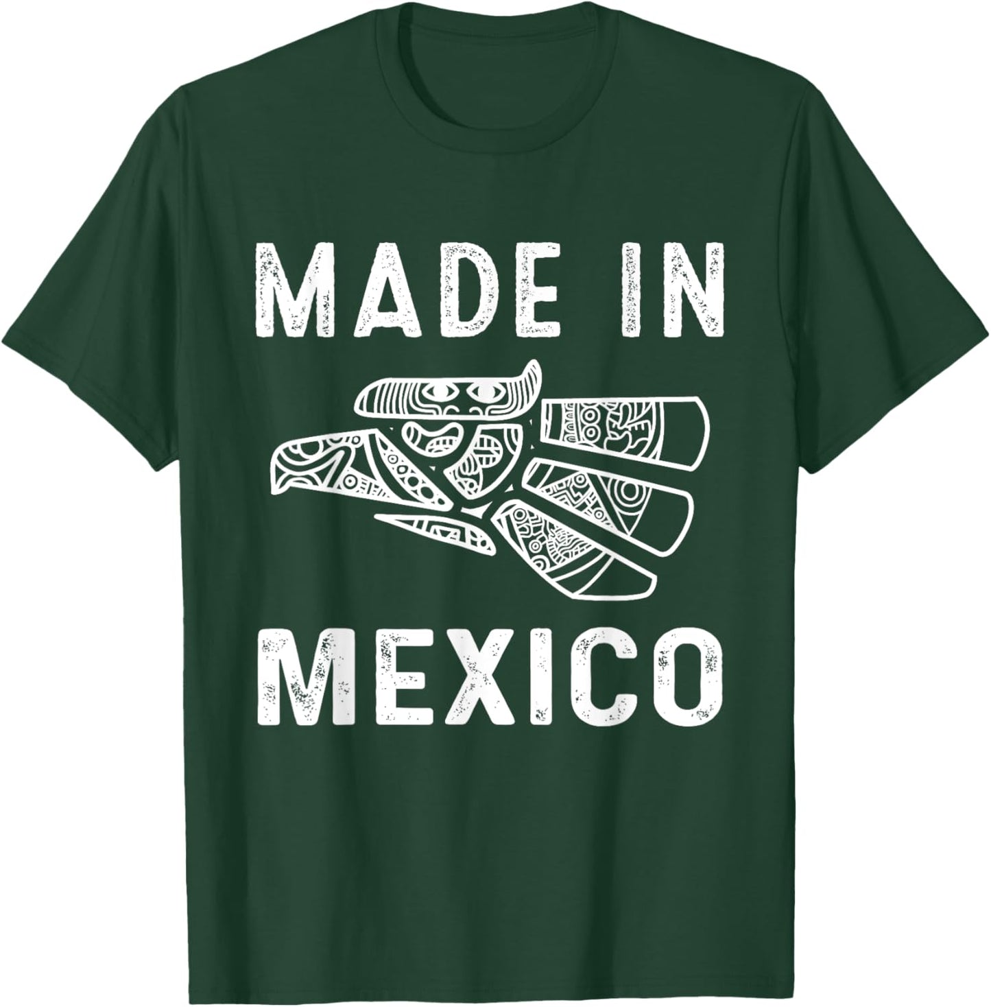 Mexico Vintage Mexican Flag Pride Hecho en Mexico Jersey T-Shirt - T-Shirt | Forest