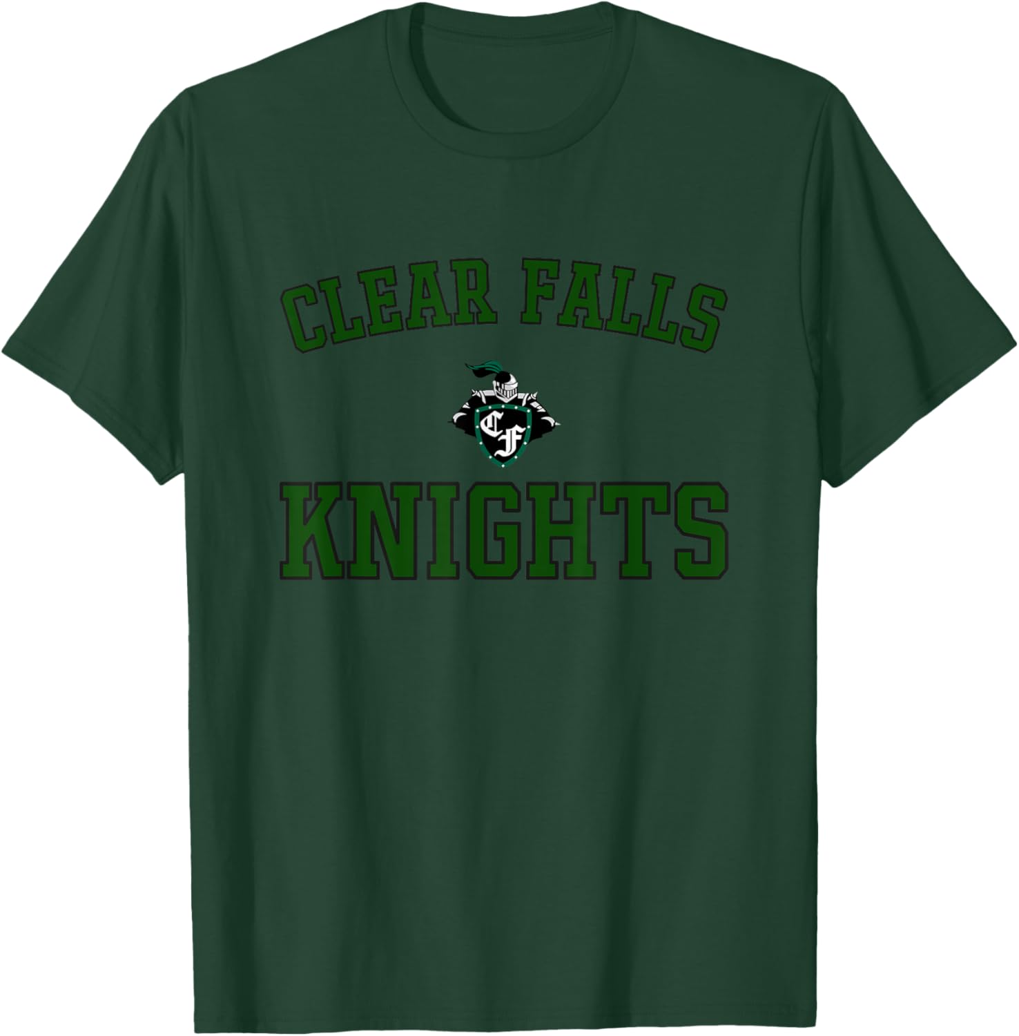 Clear Falls Knights Logo Varsity HS T-Shirt - T-Shirt | Forest