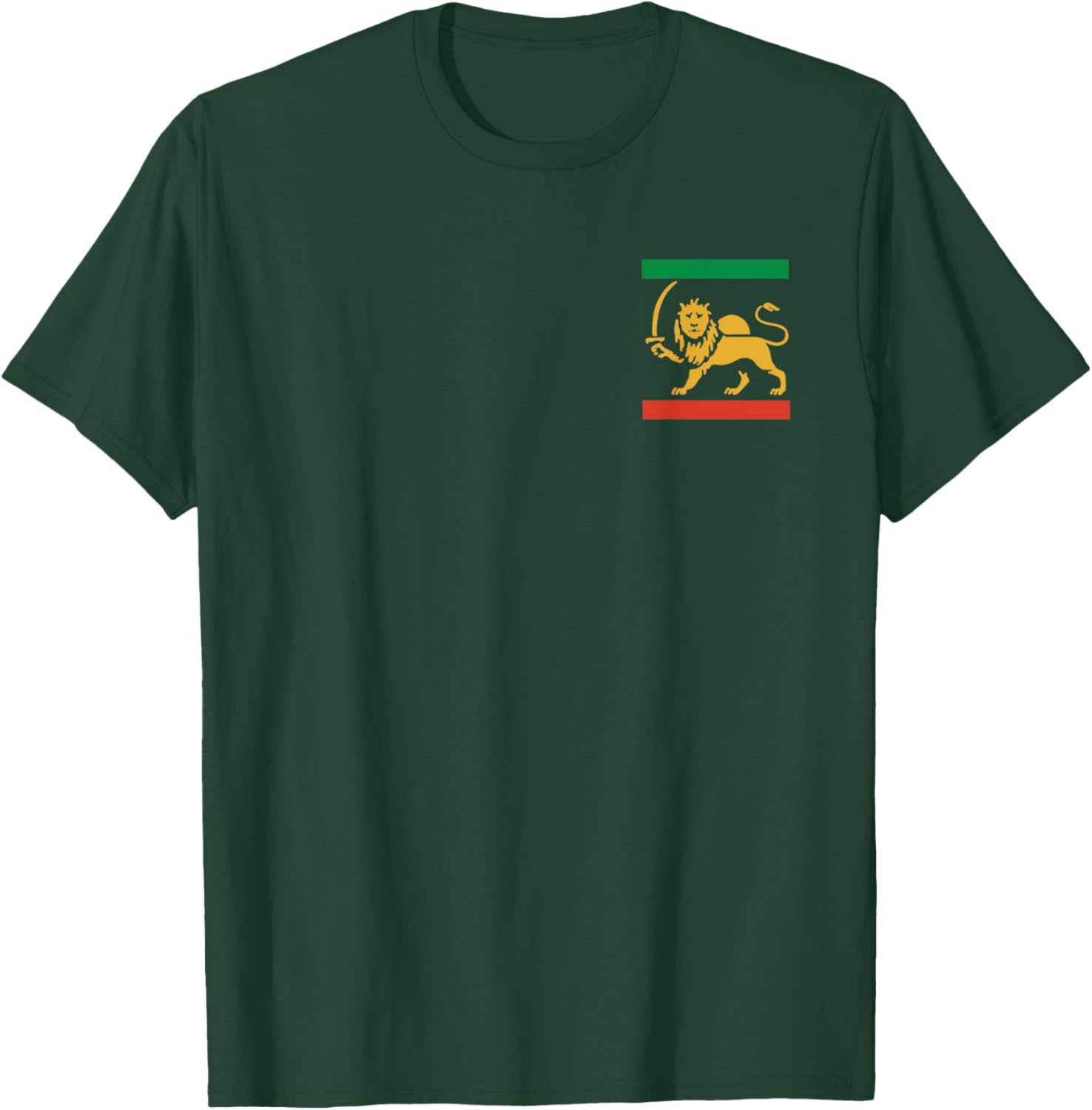 Iran Shir o Khorshid Lion & Sun Iranian Flag Emblem T-Shirt - T-Shirt | Forest