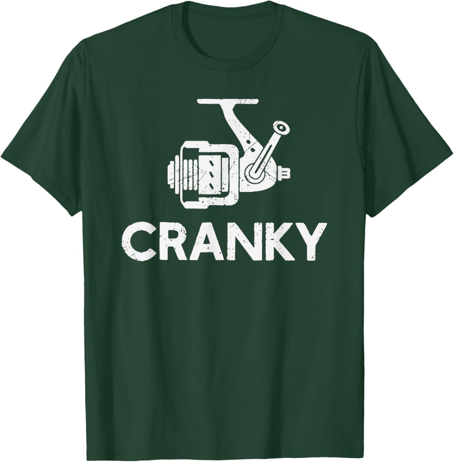 Funny Cranky Fishing Reel Pun for Fishermen T-Shirt - T-Shirt | Forest