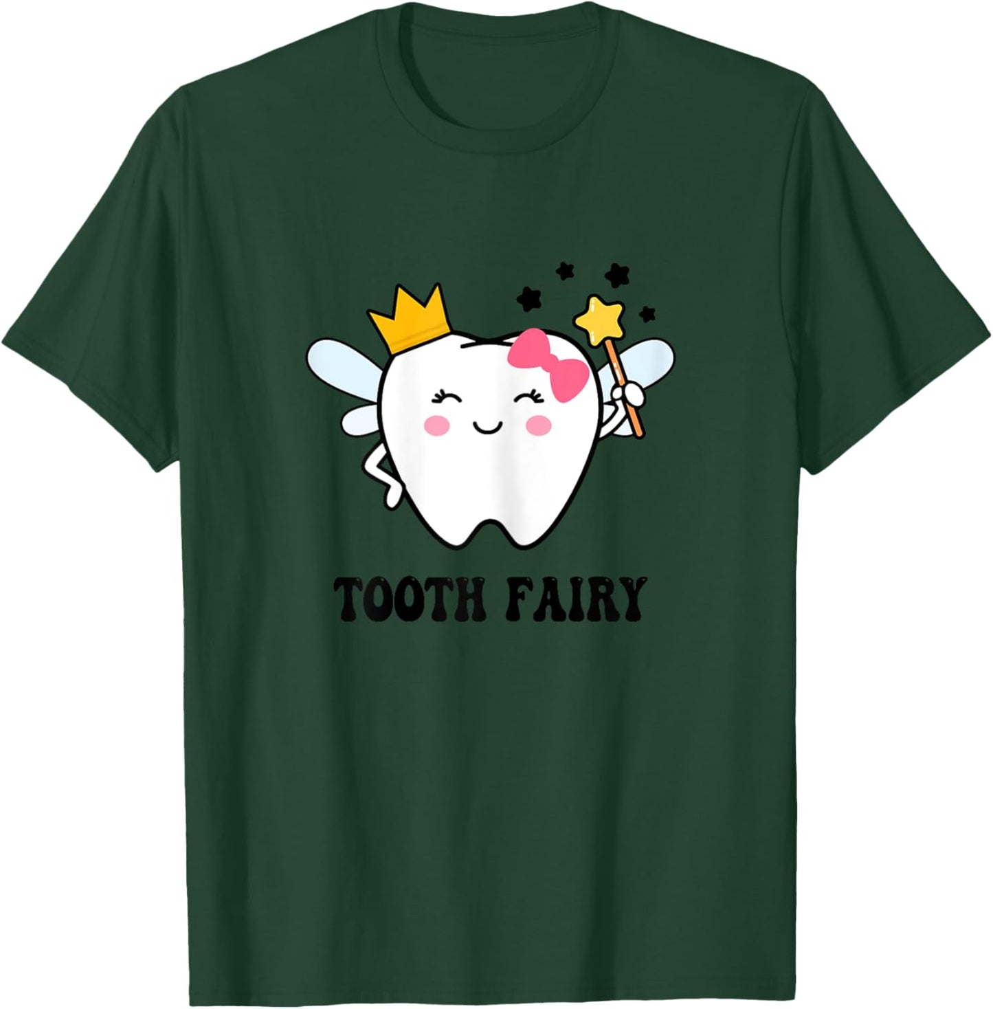 Cute Tooth Fairy Halloween Costume Women Kids Girls Xmas T-Shirt - T-Shirt | Forest