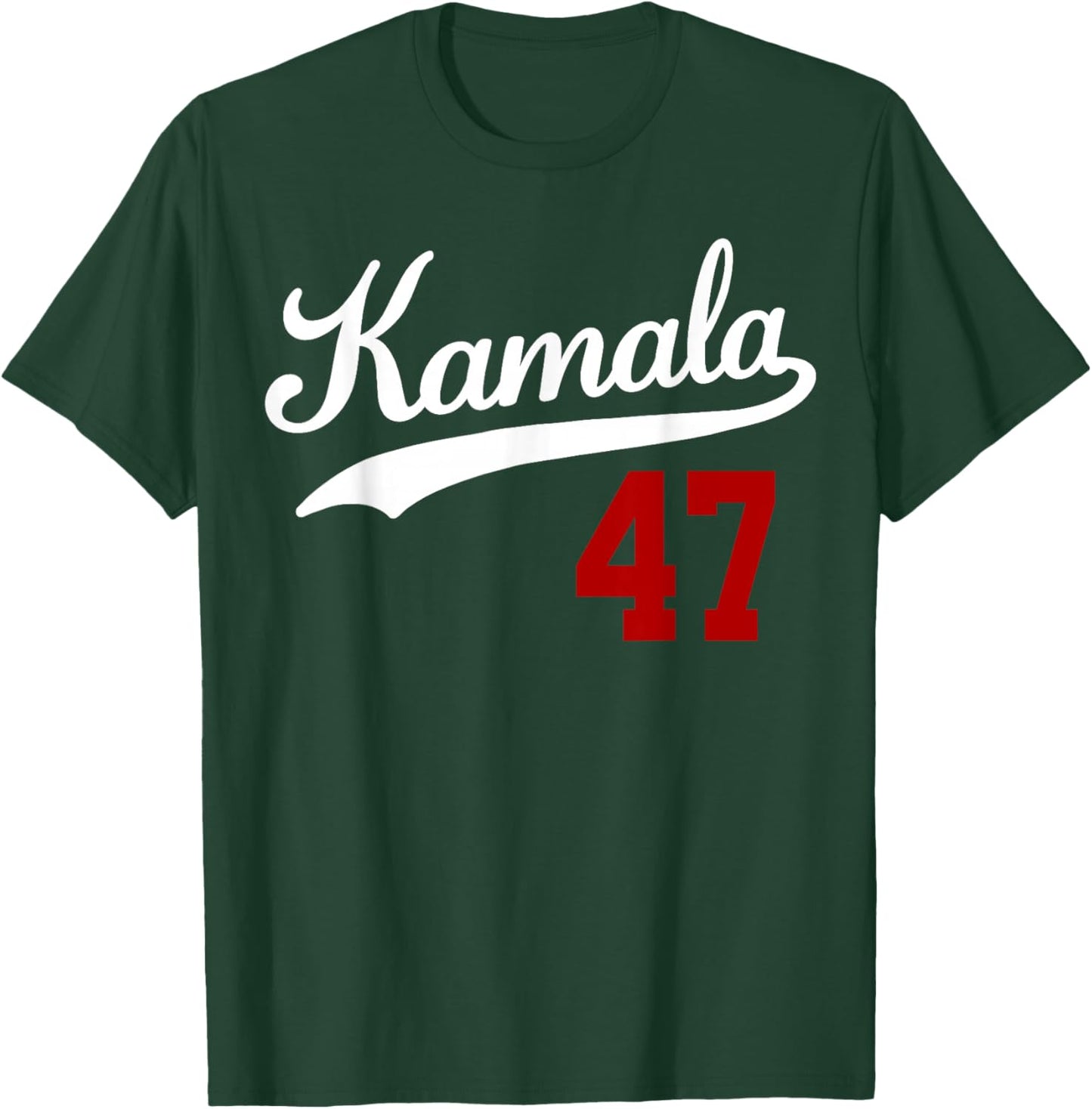 Vintage Madam President Harris 2024 KAMALA 47 Blue Jersey T-Shirt - T-Shirt | Forest