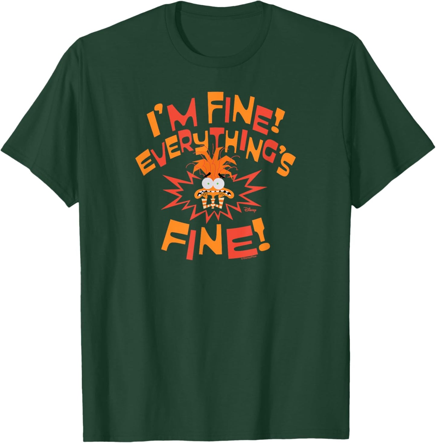 Inside Out 2 - Anxiety I'm Fine Everything's Fine T-Shirt - T-Shirt | Forest