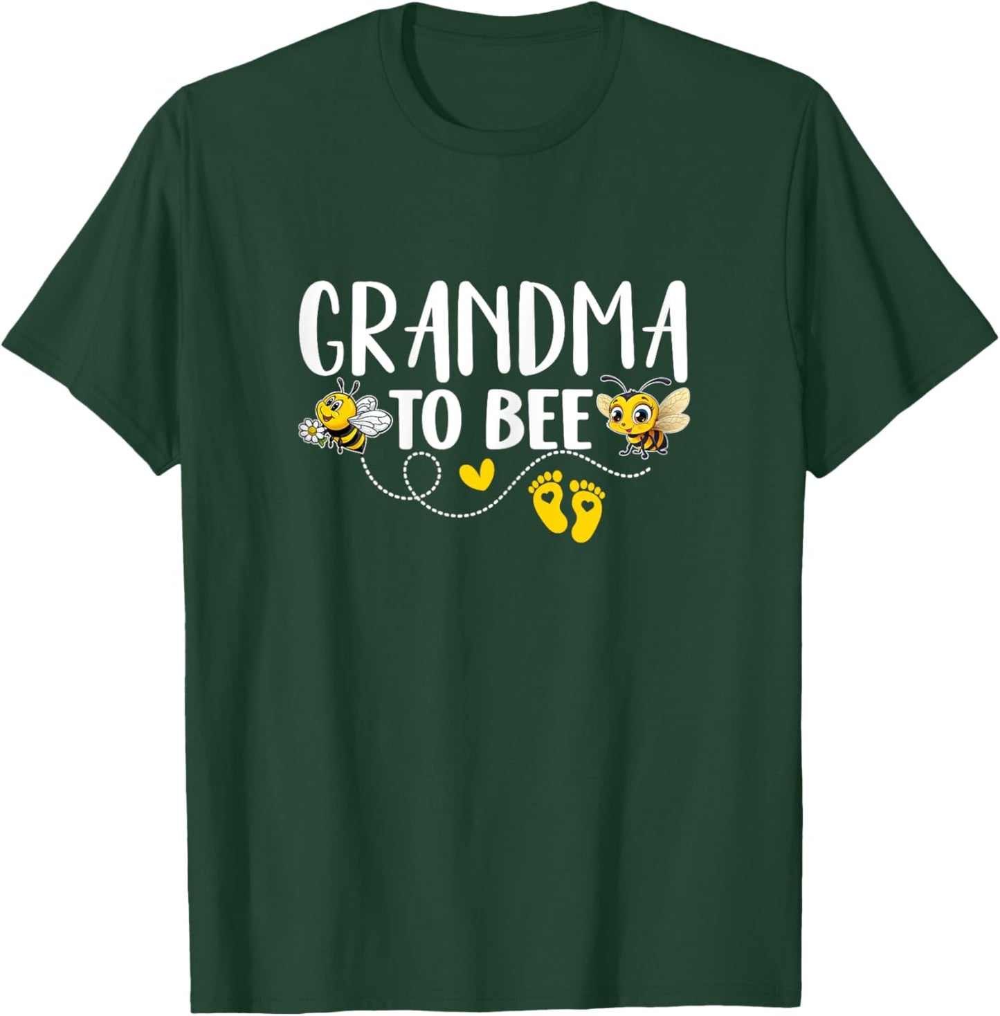 Grandma To Bee Gender Reveal Pregnancy Announcement Grandma T-Shirt - T-Shirt | Forest