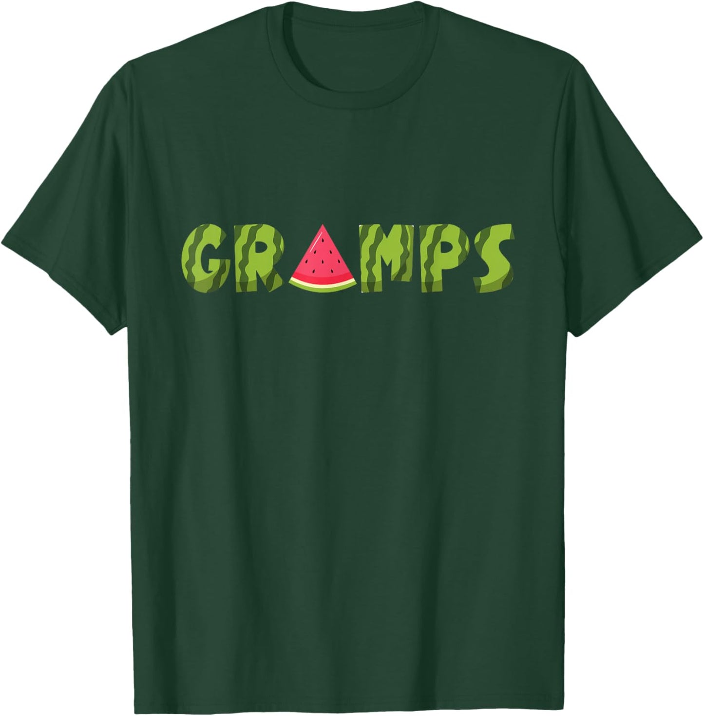Gramps Watermelon Funny Summer Fruit Dad Cool Father's Day T-Shirt - T-Shirt | Forest