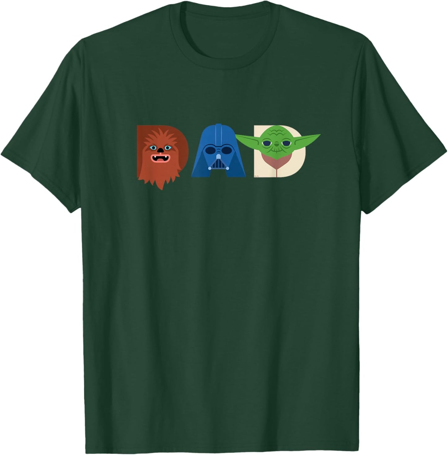 Star Wars Dad Character Letters Family Trip Matching Gift T-Shirt - T-Shirt | Forest