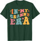 In My Granny Era Pregnancy Announcement Grandma Mother's Day , Small, Black T-Shirt - T-Shirt | Forest