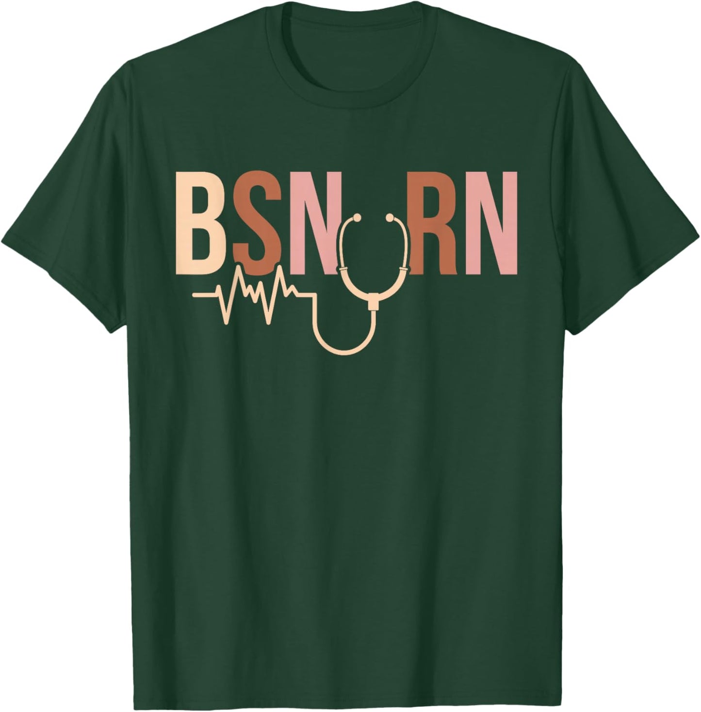 Boho BSN RN Bachelor of Science in Nursing Graduation T-Shirt - T-Shirt | Forest