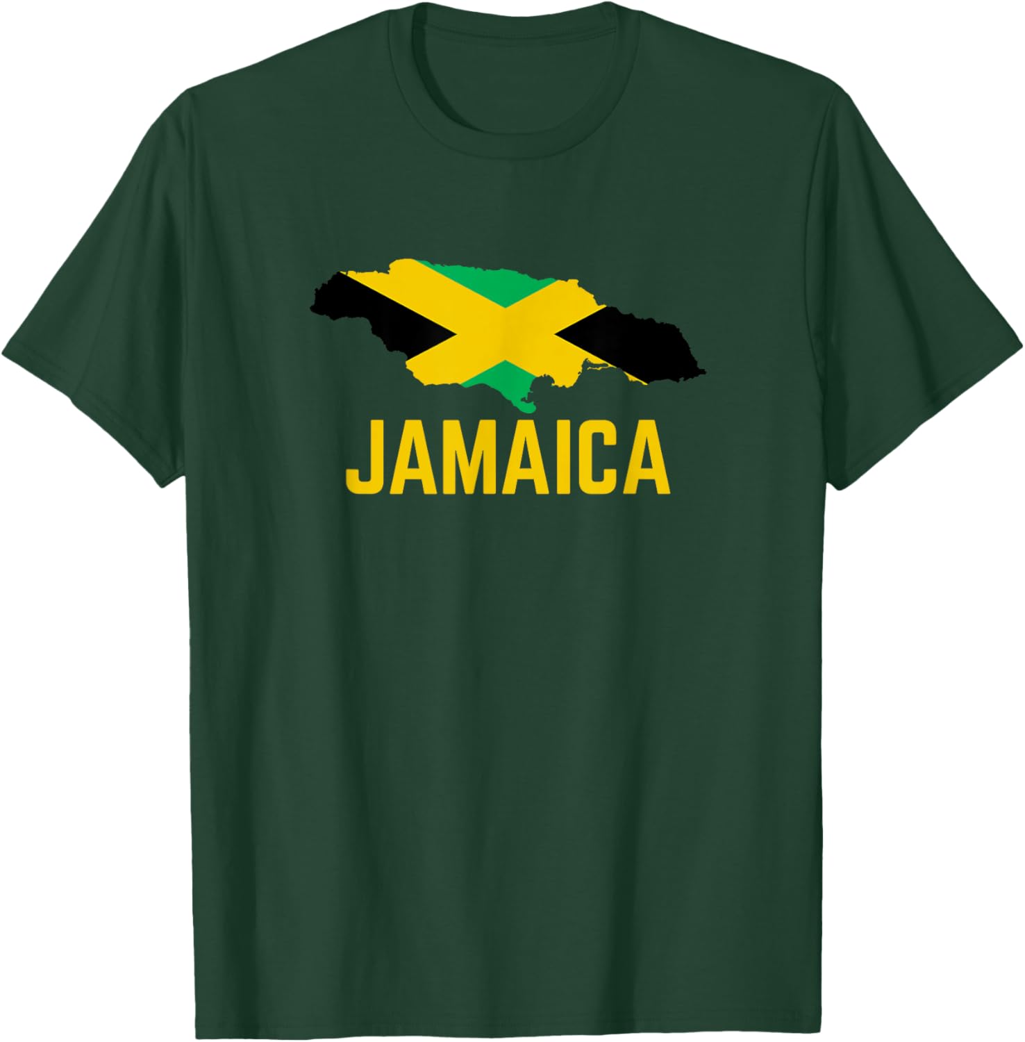 Jamaica Flag Proud Jamaican Roots Lover Kids Men Women T-Shirt - T-Shirt | Forest