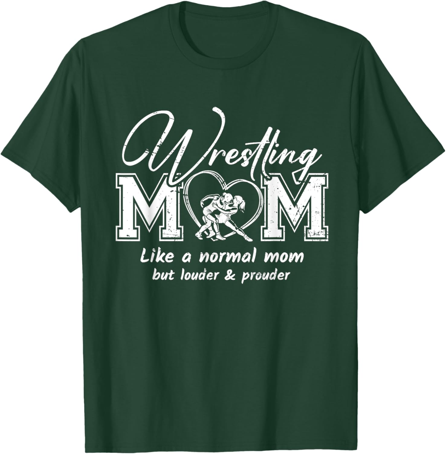 Wrestling Mom Life Funny Wrestling Mom Shirt T-Shirt - T-Shirt | Forest