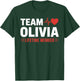 Team Olivia Lifetime Member Name T-Shirt - T-Shirt | Forest