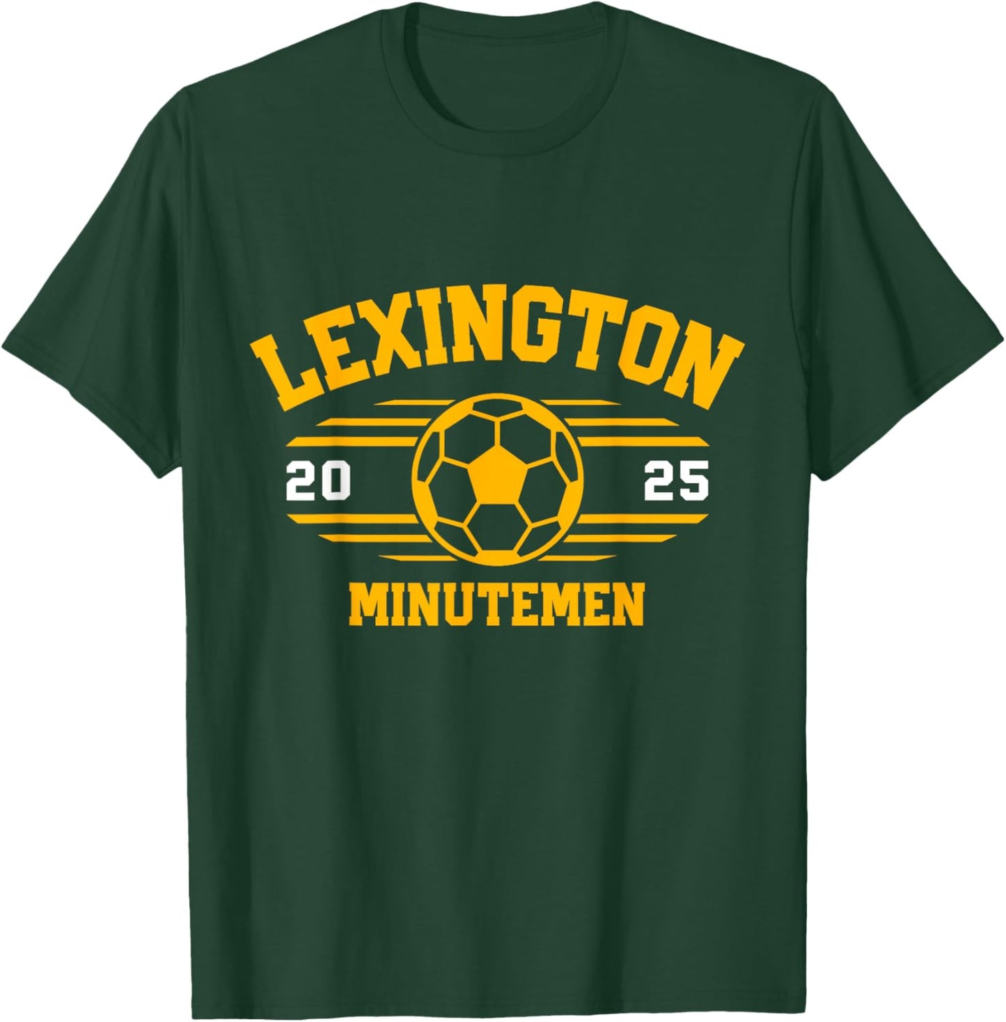 Lexington Minutemen Soccer Ball 2025 T-Shirt - T-Shirt | Forest