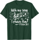 With My Song I Praise Him Psalm 28;7 Christian Bible Verse T-Shirt - T-Shirt | Forest