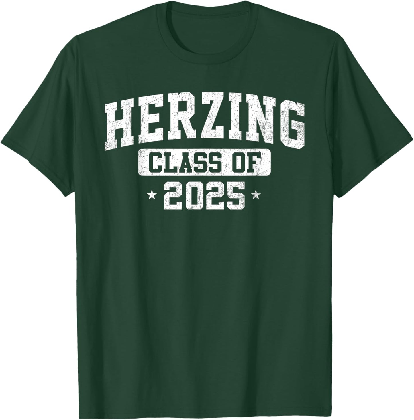 Herzing University Class of 2025 Graduate Arch Vintage T-Shirt - T-Shirt | Forest