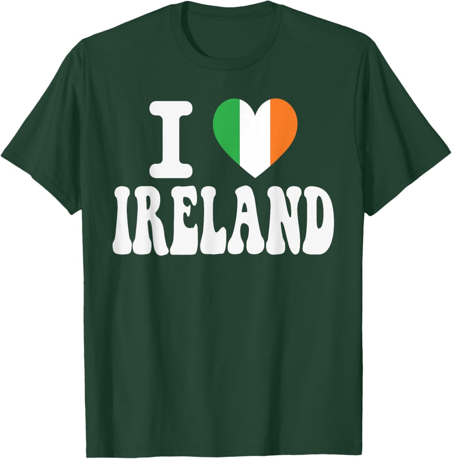 I Love Ireland Heart Flag Retro Travel Souvenir T-Shirt - T-Shirt | Forest