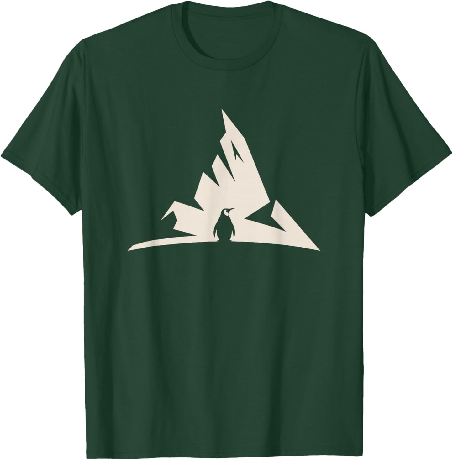 Nihilist Penguin Meme Mountain Ice Existential T-Shirt - T-Shirt | Forest