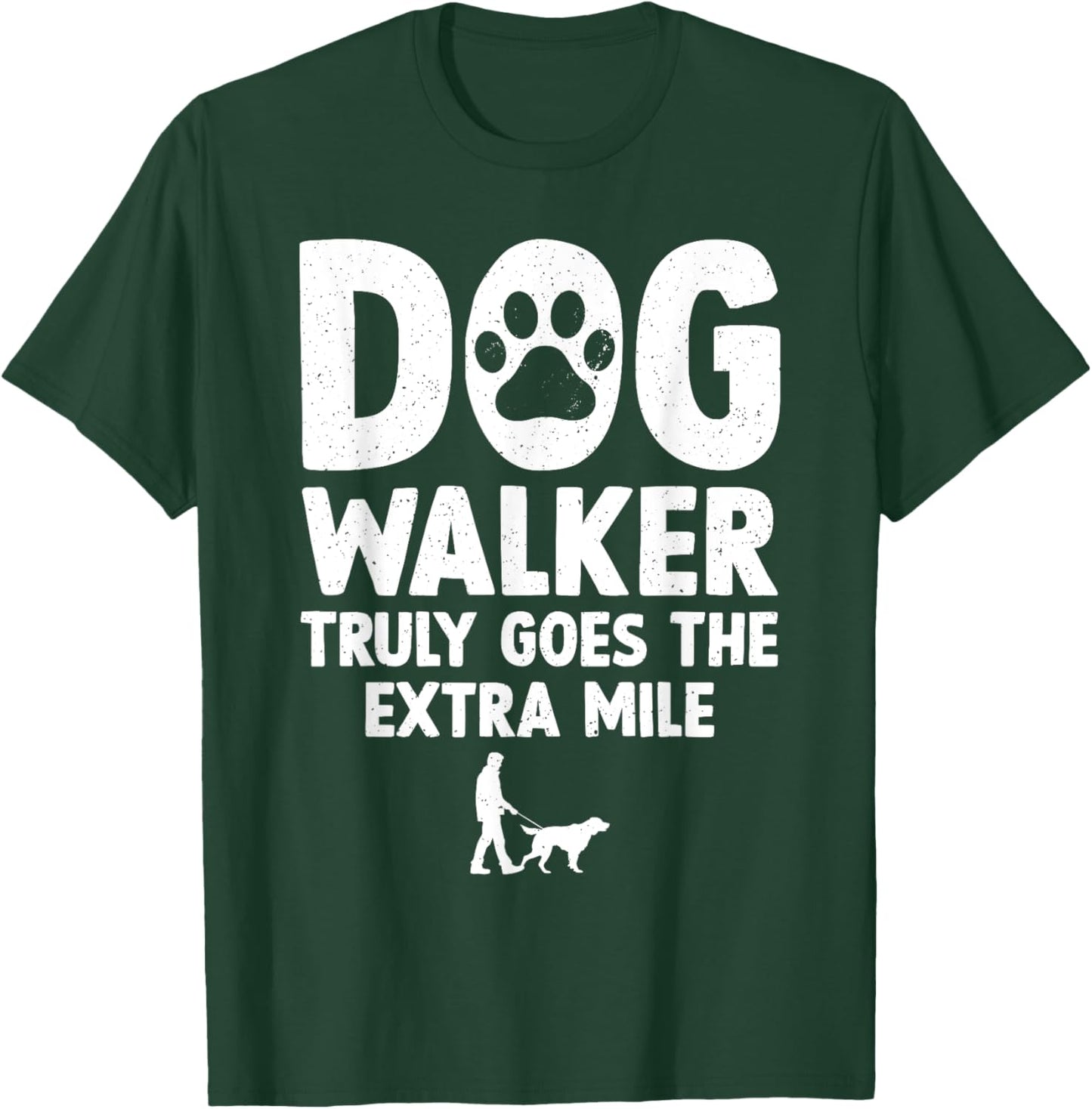 Cool Dog Walker Design Women Pet Walker Dog Walking T-Shirt - T-Shirt | Forest
