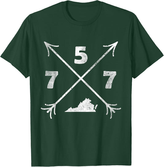 Virginia Beach Virginia VA | area code 757 T-Shirt - T-Shirt | Forest