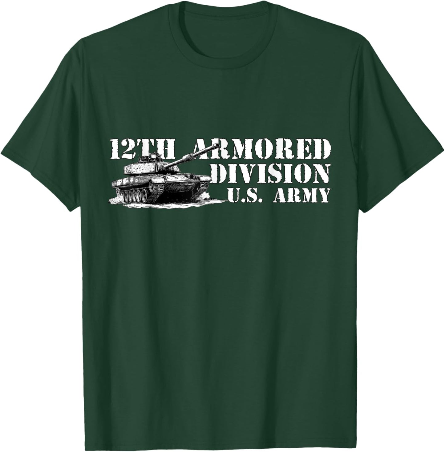 12th Armored Division Hellcat Division Retro Veterans Day Men Women Kids T-Shirt - T-Shirt | Forest